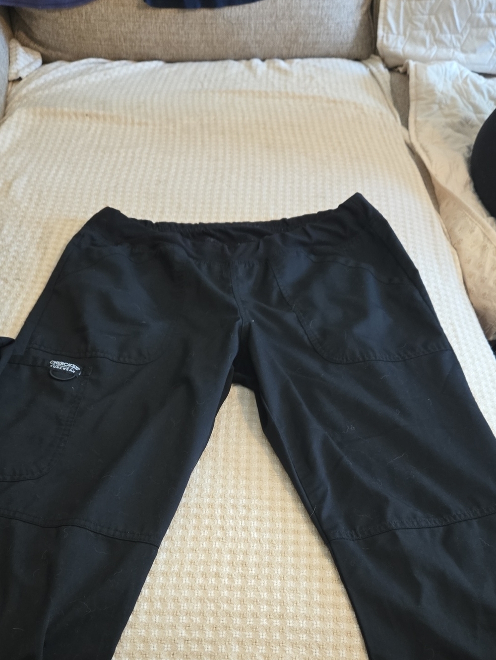 Womens Blk Scrubpants. Medium Cherokee